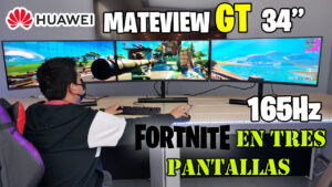 Mate View GT en Perú: así es jugar Fornite en el primer monitor gamer de Huawei