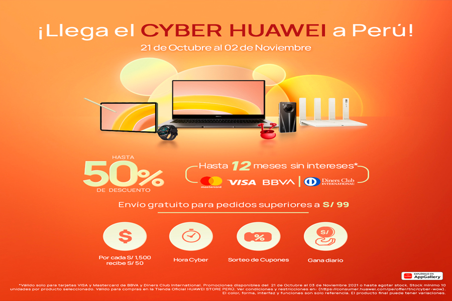 Cyber Huawei en Perú: ofertas y descuentos de hasta 41% en MatePad 11, MateBook D15 y otros equipos