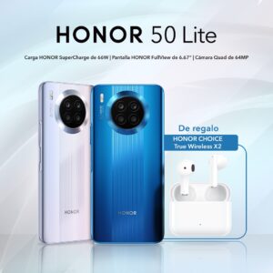 Honor 50 Lite en Perú: características y precio del gama media con Google, batería de 5000 mAh y carga de 66W