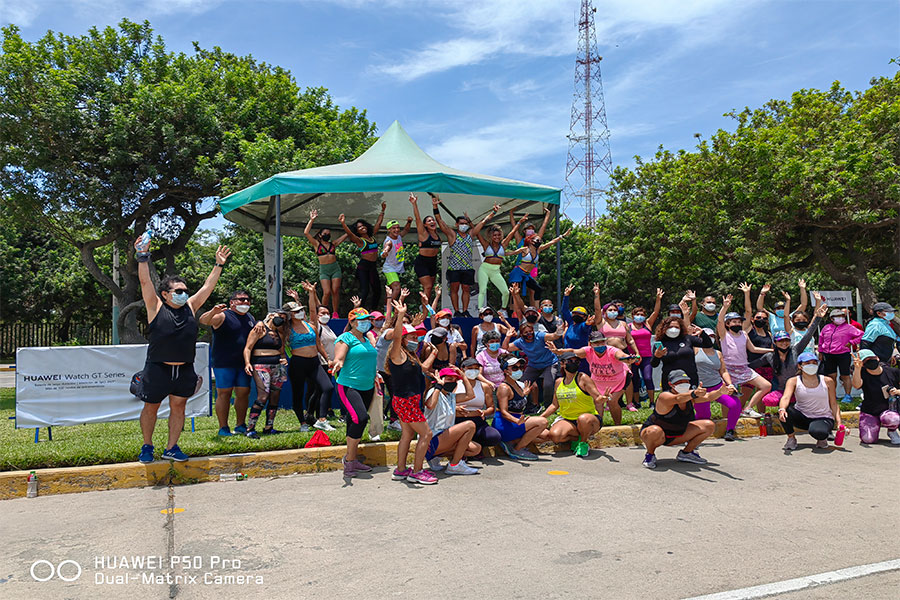 Distrito de San Borja, Lima- Perú Aprovecha los días de sol y entrena con Huawei