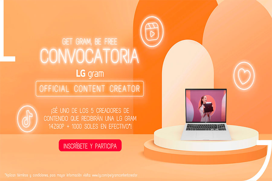 LG en Perú: lanza concurso para buscar a los cinco mejores creadores de contenido