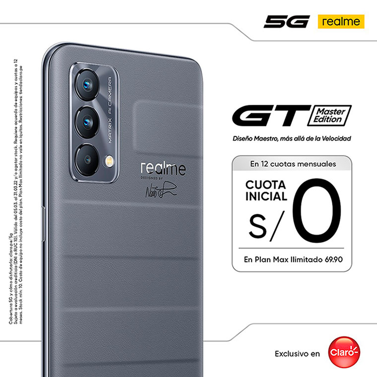 Sólo hoy, en oferta flash, puedes hacerte con un completo smartphone 5G  como el realme GT Master Edition por 237 euros en