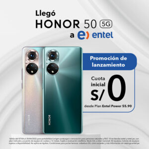 HONOR 50 en Perú: ya disponible en Entel, con cuádruple cámara de 108 MP