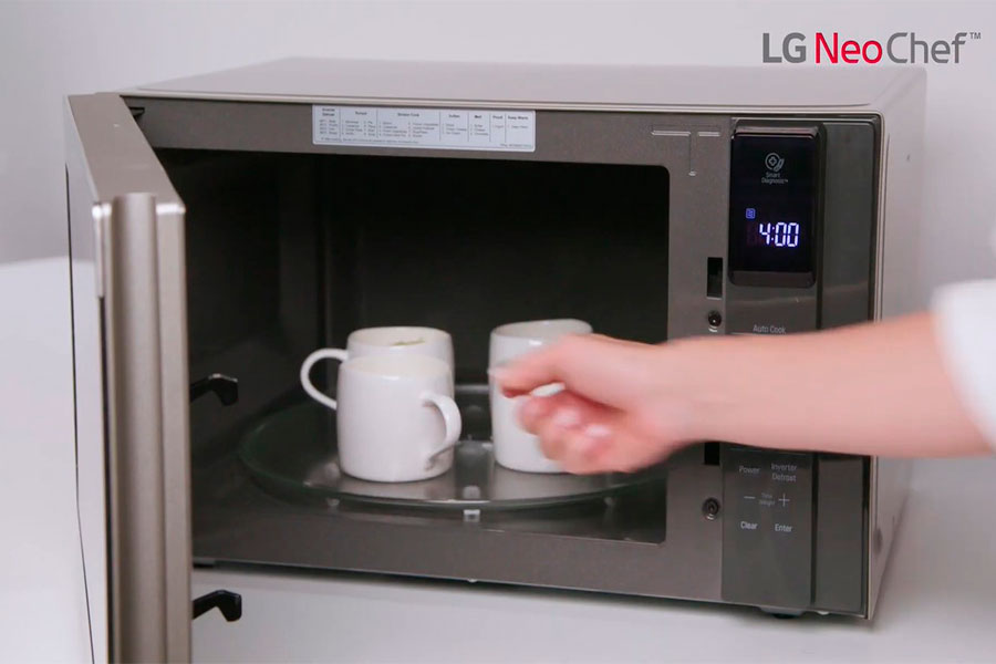recetas en solo cinco minutos en el microondas LG Neo Chef Smart Inverter 