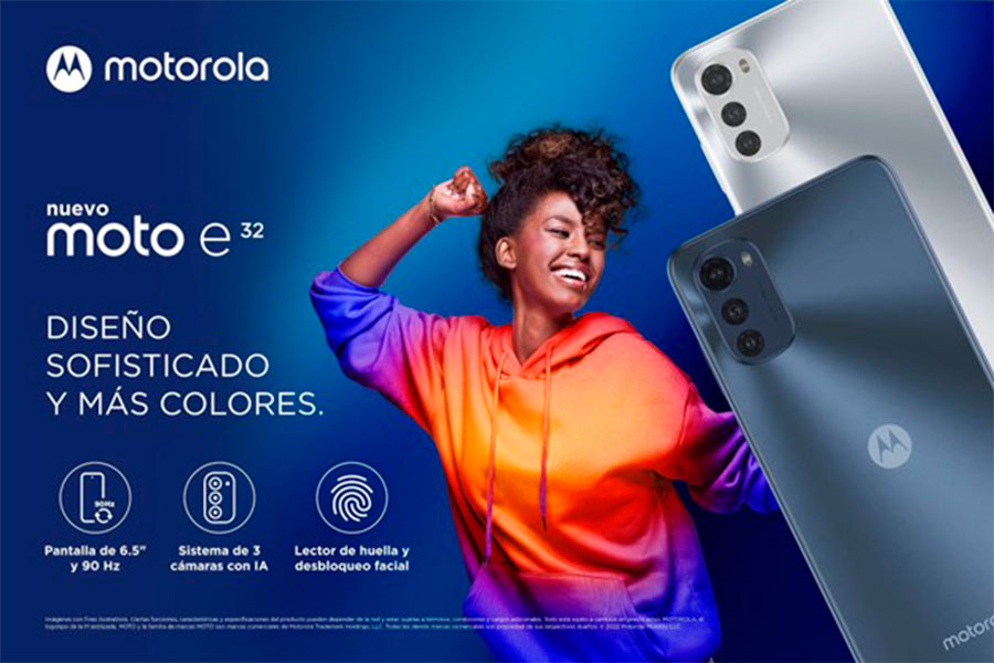 Llega moto e32 a Perú con una pantalla impresionante y un diseño elegante