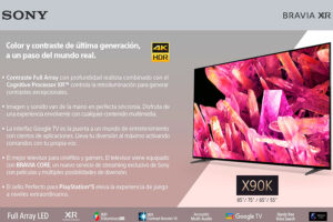 SONY mejora lo inmejorable y anuncia la llegada a perú de sus nuevos televisores BRAVIA XR