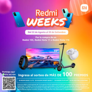 Redmi Weeks: conoce qué dispositivos te permitirán ganar increíbles premios