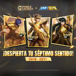 Mobile Legends Bang Bang lanza colaboración con los Caballeros del Zodiaco