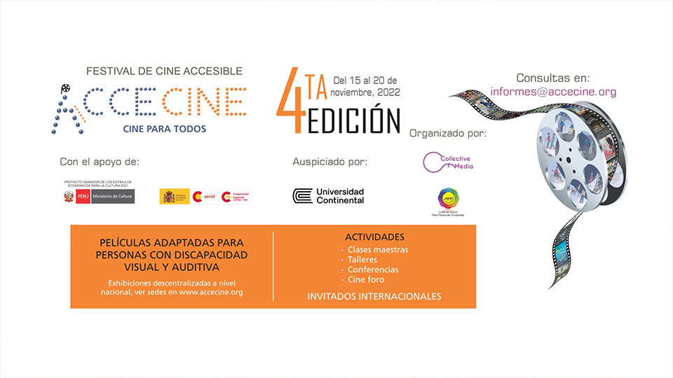 Presentan cuarta edición del festival de cine accesible “ACCECINE”