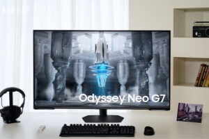 Conozca Odyssey Neo G7 43 El primer monitor plano mini LED para juegos de Samsung