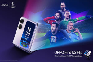 OPPO anunció a Find N2 Flip como el smartphone oficial de la UEFA Champions League con un lanzamiento mundial el 15 de febrero