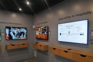 LG presenta los primeros televisores para hoteles con Apple AirPlay en HITEC 2023