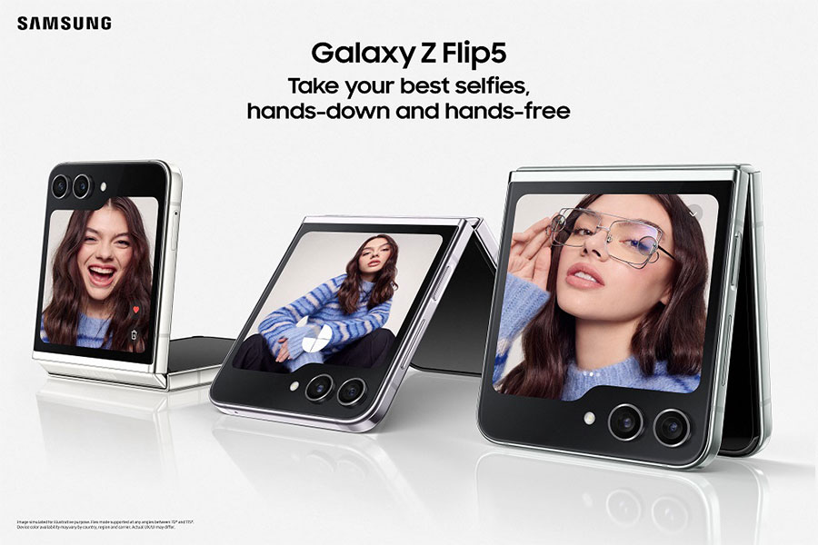 Captura selfies icónicas con el nuevo Galaxy Z Flip5