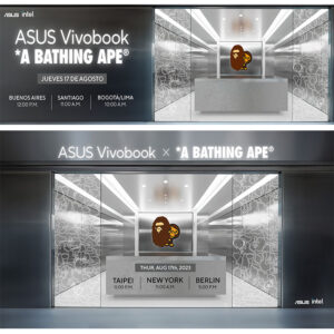 La tecnología y la moda se reunirán en el evento de lanzamiento virtual de la nueva ASUS Vivobook S 15 OLED BAPE Edition