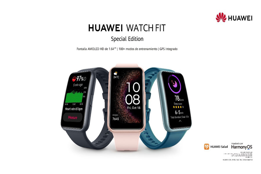 Llega a Perú el HUAWEI WATCH FIT Special Edition: la combinación perfecta de estilo, actividad y energía