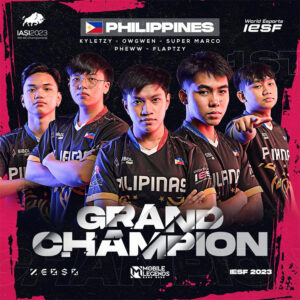 Filipinas reina en el Campeonato Mundial de Esports IESF 2023 de Mobile Legends: Bang Bang