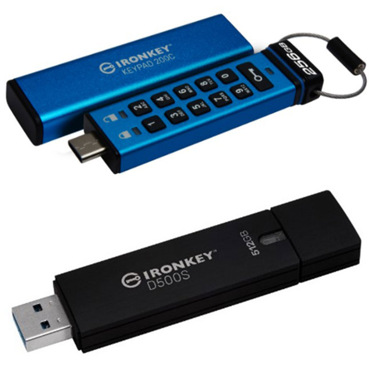 Kingston refuerza su portafolio de productos de encriptación por hardware con Ironkey Keypad 200C y D500S