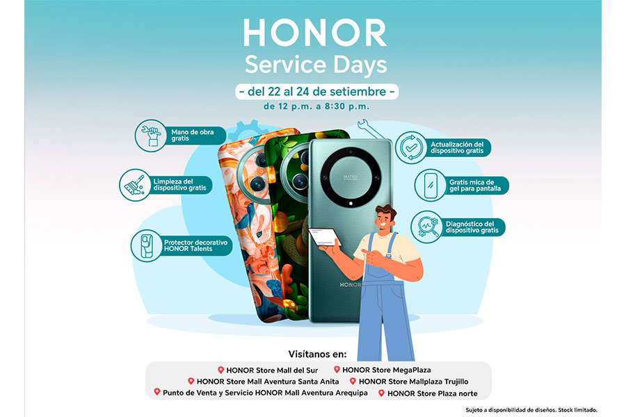 Tienda HONOR Plaza Norte tendrá su primer HONOR Service Days con diversas novedades