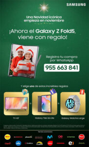 Celebra una Navidad Icónica gracias a los nuevos Galaxy Z Fold5 y Galaxy Z Flip5