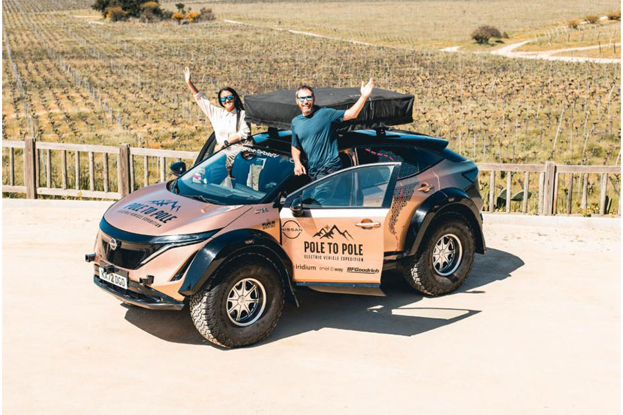 Pole to Pole: la épica expedición a bordo de un Nissan 100% eléctrico pasó por América del Sur