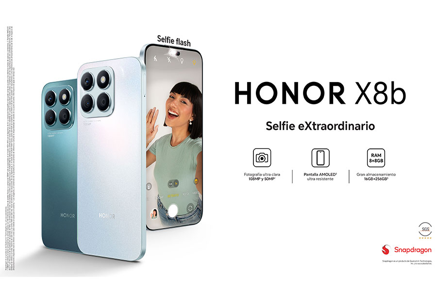 El HONOR X8b, con cámara de selfies de 50MP con flash, llegó a Perú