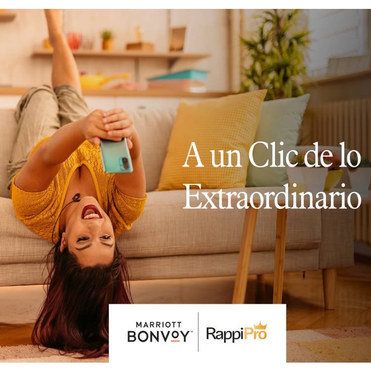 La alianza entre Marriott Bonvoy y Rappi suma ahora 4 países de Latinoamérica y continúa brindando experiencias excepcionales a sus socios