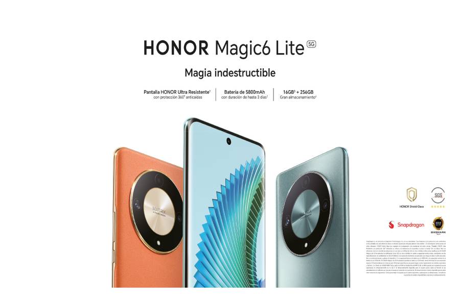 Llegó al Perú el HONOR Magic6 Lite desafiando la resistencia en pantallas