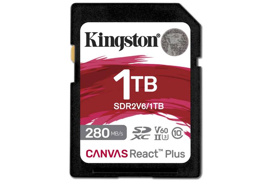 Más capacidad: nueva tarjeta SD Kingston Canvas React 1 TB