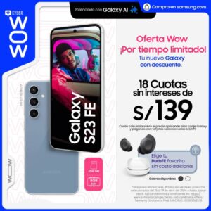 Cyber Wow: ¡Disfruta estas exclusivas promociones que trae Samsung para ti!