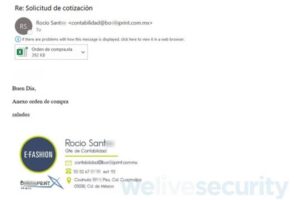 Ejemplos de correos que distribuyen malware en Latinoamérica ESET