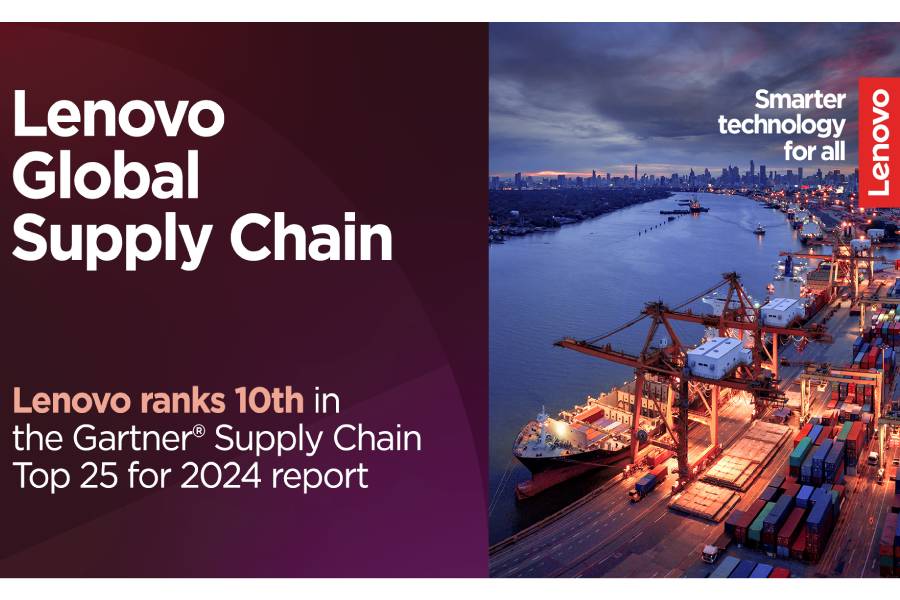 Lenovo ocupa el décimo puesto en la lista Gartner Supply Chain Top 25 para 2024