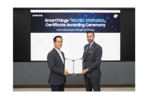 Samsung Electronics recibe la certificación ISO 27001 para su plataforma SmartThings