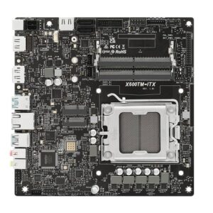 ASRock presentó su X600TM-ITX, el primer motherboard Thin Mini ITX compatible con procesadores AMD AM5