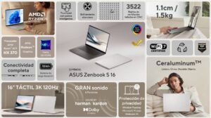 ASUS Lanza en Perú la nueva Zenbook S 16, una poderosa y sofisticada laptop de 16” con tan sólo 1,1cm de grosor