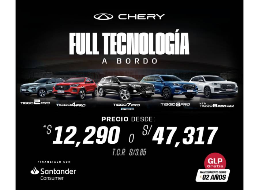 Chery Presenta GLP gratis y 2 Años de Mantenimiento en sus Modelos Tiggo: Ahorra Mientras Disfrutas del Confort y la Tecnología