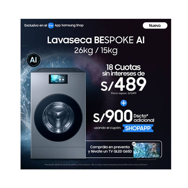 Inició la preventa de la nueva Lavaseca Bespoke AI de Samsung