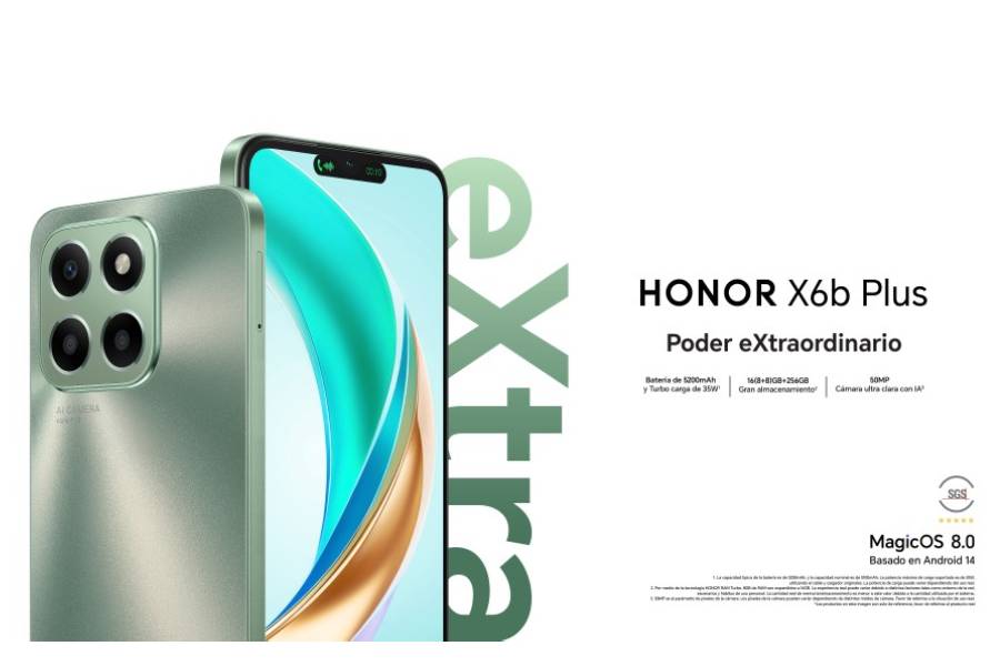 Llegó a Perú, exclusivo con Claro, el HONOR X6b Plus redefiniendo las expectativas en duración de batería