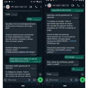 11 ofertas de empleo falsas que circulan por WhatsApp ESET