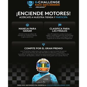 ¡Siente la adrenalina! Compite en el Logitech McLaren G Challenge y demuestra tus habilidades al volante pc Factory