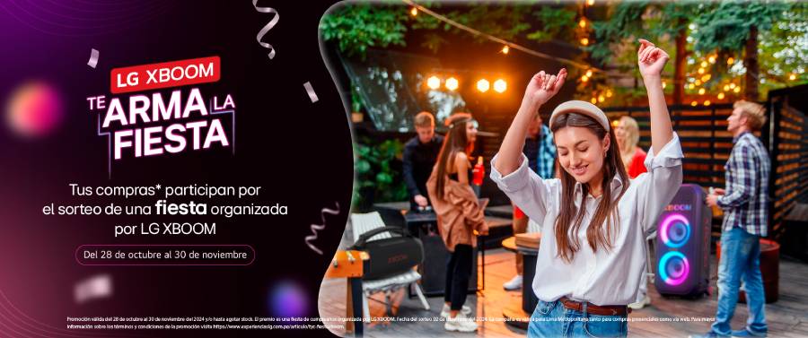 LG Perú anuncia el lanzamiento de su increíble campaña "LG XBOOM te arma la fiesta"