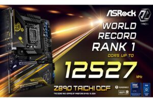 ASRock rompió un récord mundial de overclocking de memoria con su motherboard Z890 Taichi OCF