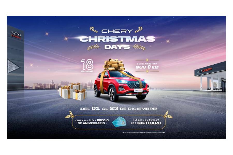 ¡Celebra la Navidad con Chery y gana un vehículo nuevo!