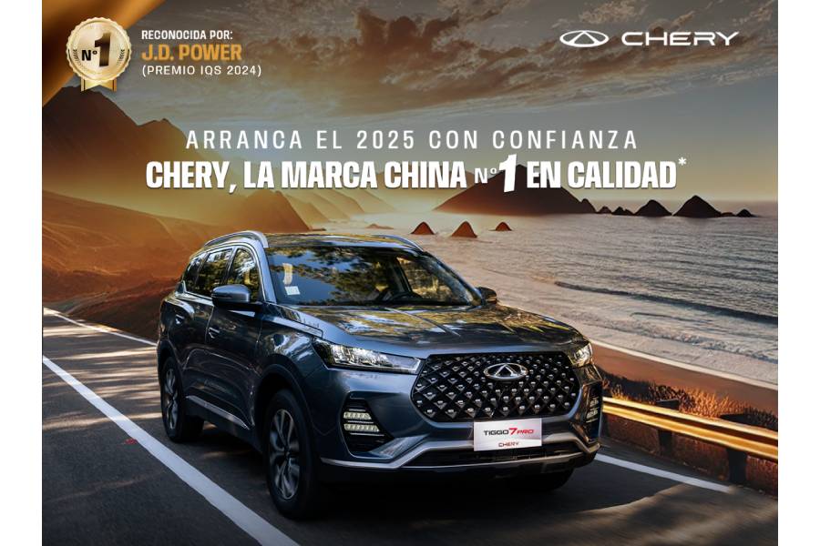 Chery, marca automotriz china con influencia global, es reconocida como líder en calidad y satisfacción al cliente