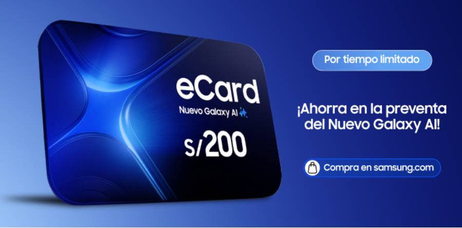 Galaxy AI eCard: ¡Aprovecha la preventa del Nuevo Galaxy AI y ahorra al máximo!