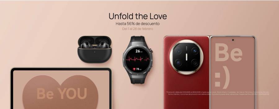 San Valentín con estilo: los mejores dispositivos de Huawei para compartir