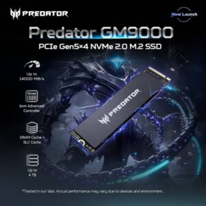 BIWIN presentó su SSD Predator GM9000 con interfaz PCIe Gen5 y velocidades de hasta 14000 MB/s