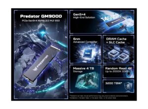 BIWIN presentó su SSD Predator GM9000 con interfaz PCIe Gen5 y velocidades de hasta 14000 MB_s