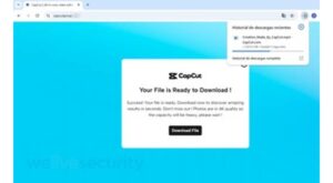 Falso sitio de CapCut, que ofrece crear videos con IA, descarga software malicioso de acceso remoto ESET