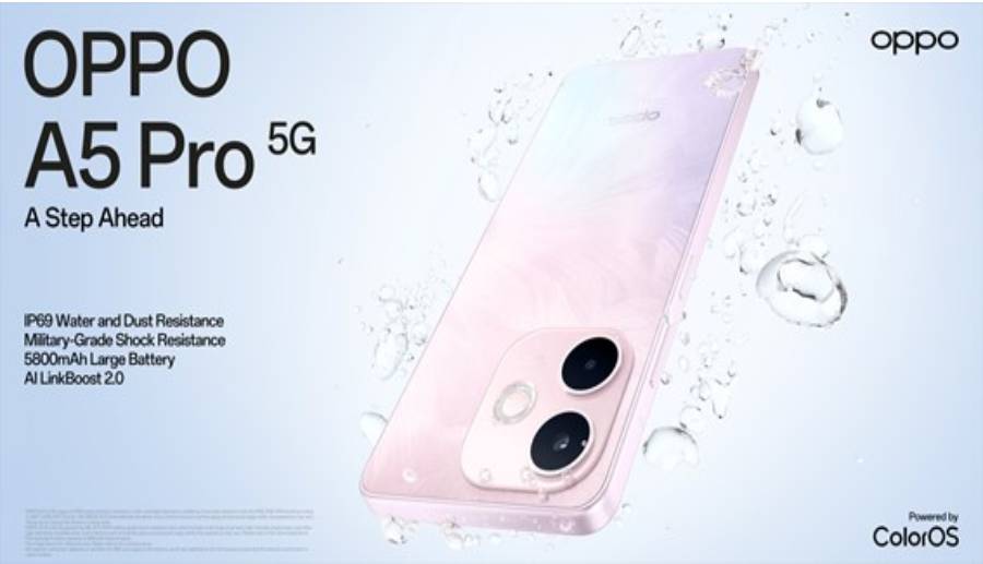 OPPO A5 Pro, el celular que soporta todo tipo de caídas, incluso bajo el agua