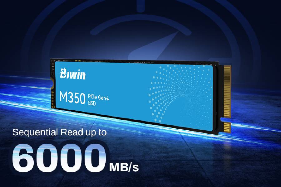Biwin presentó su SSD M350 con interfaz PCIe Gen4 y velocidades de hasta 6000 MB/s